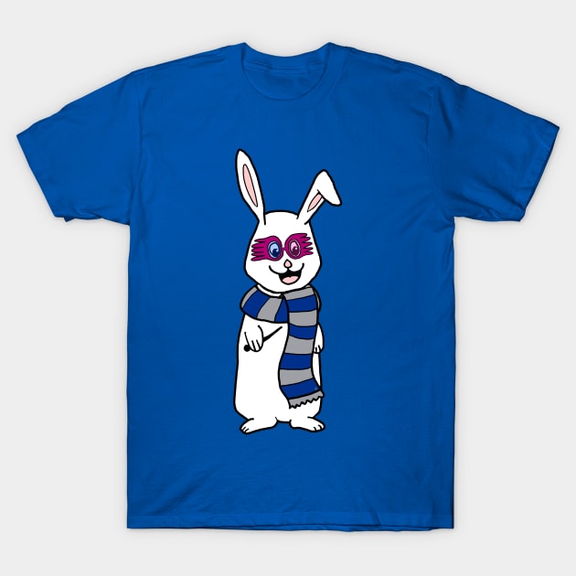 Looney Wizard Bunny T-Shirt by AlissaJoyLeeArt 